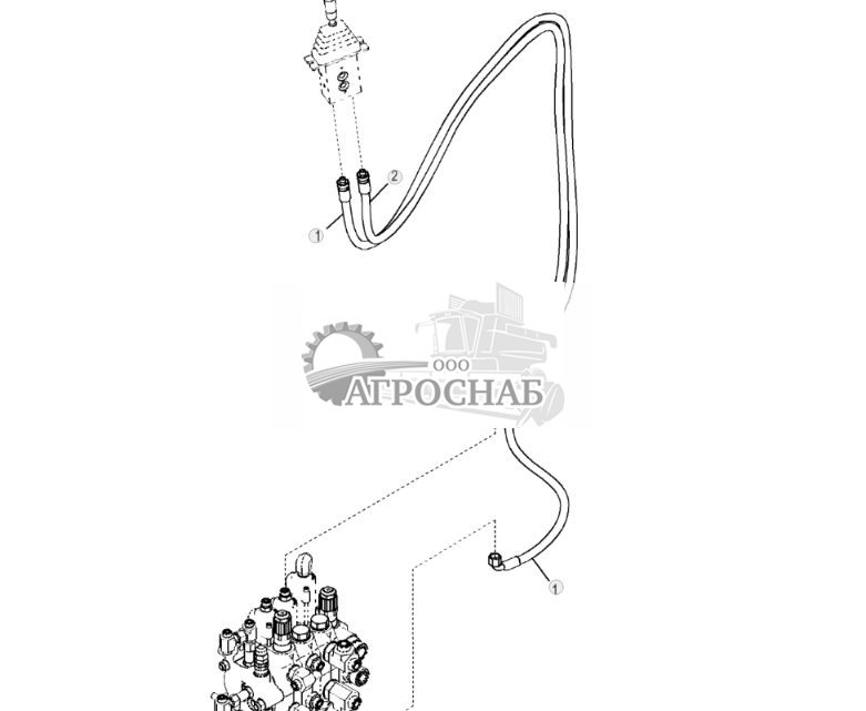 Auxiliary Pilot Control Plumbing, Power Angle Tilt (PAT) - ST698818 224.jpg